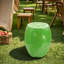 14.17" High Novelty Lime Stool, 12.60" Wide Resin Fruit-Shaped Accent Table, Multi-Functional Plant Stand & End Table for Home & Garden Decoration (Green)