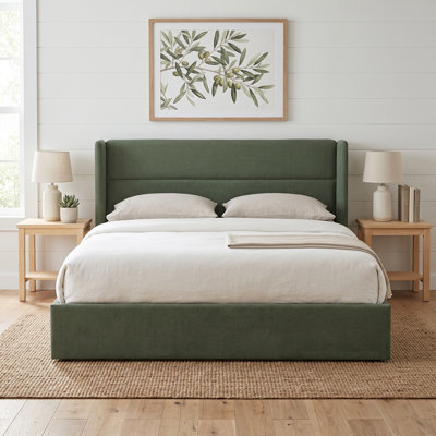 Gaillarde Hydraulic Lift Up Storage Upholstered Platform Bed