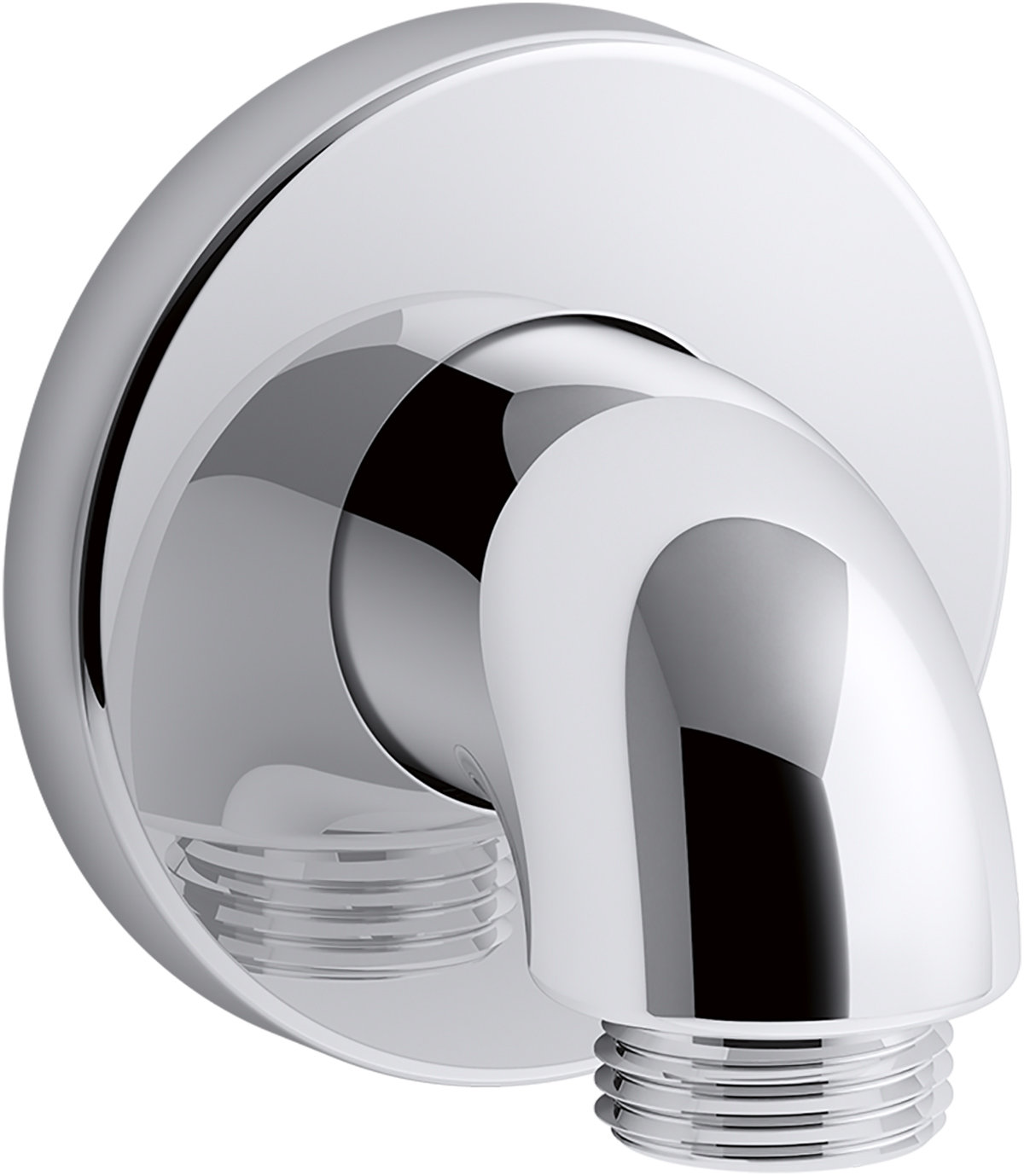 Purist Stillness Wall-Mount Supply Elbow, Polished Chrome