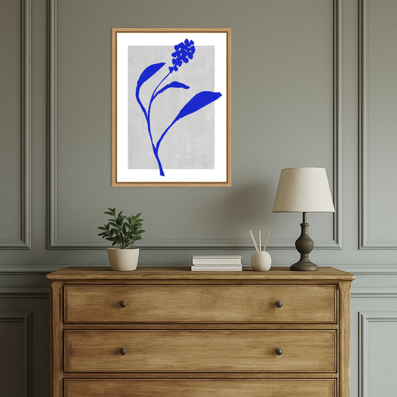 «Azure Blossom Silhouette» par Treechild, impression sur toile encadrée, Sylvie Natural