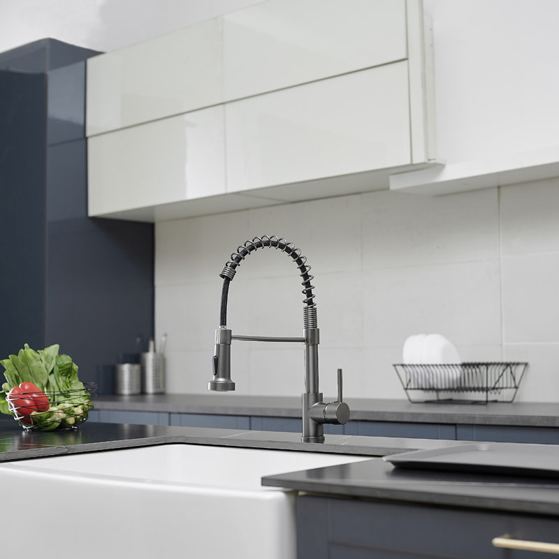 FLG Pull Down Kitchen Faucet, Gray