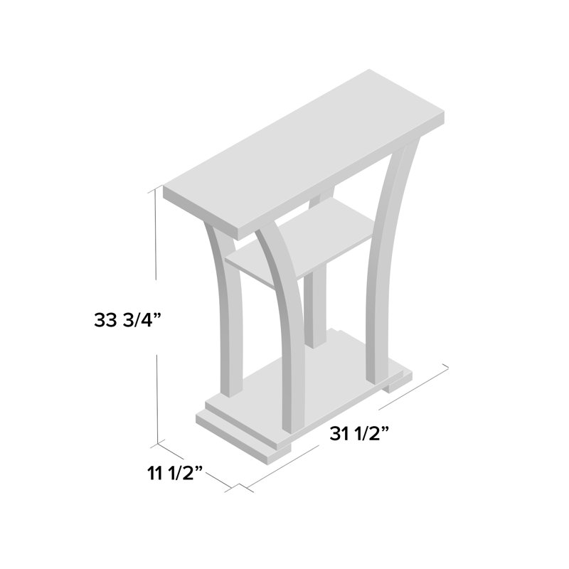 Hamer 31.60'' Console Table, Gray