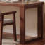 Bureau rectangulaire en bois massif brun noisette-122182680