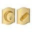 Single Cylinder Deadbolt with Camelot Trim-1582876481