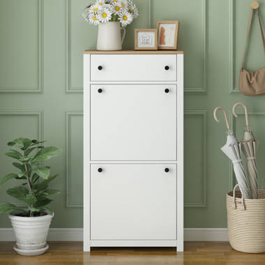 Shoe Storage Cabinet Latitude Run Finish: White