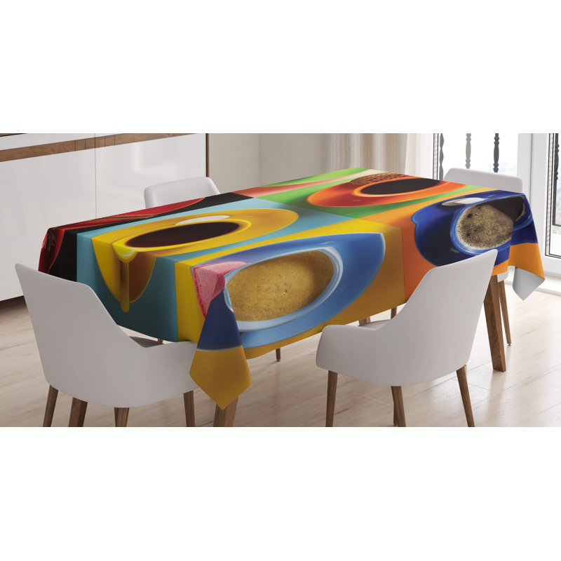 Coffee Tablecloth, 90" x 60"