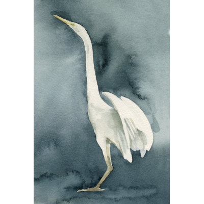 " Simple Egret IV " Painting Print