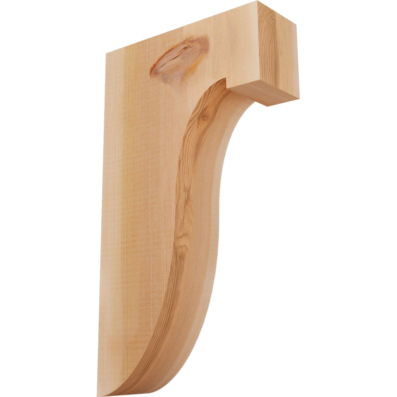 Del Monte Corbel, H 18 po x l 3,5 po x P 10 po, Lisse, Cèdre rouge