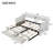Twin XL to King Size Upholstered Daybed with Two Drawers-1895367294