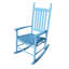 Chaise berçante en bois en bois bleu-538370418