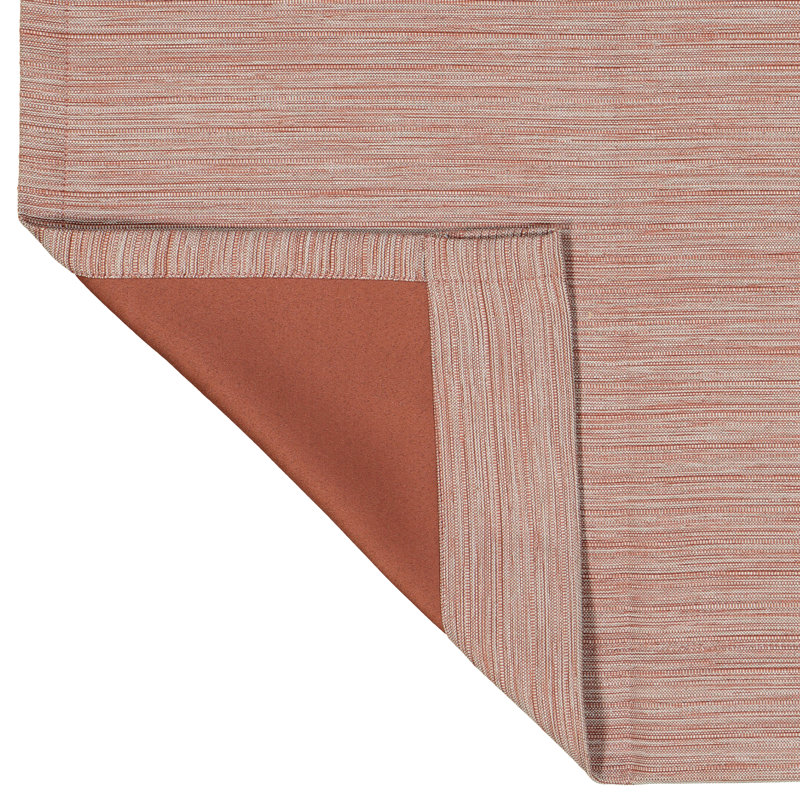 Eclipse Wyckoff Blackout Thermaweave, Grommet Window Curtain Panel Pair, Spice, 52" x 84"