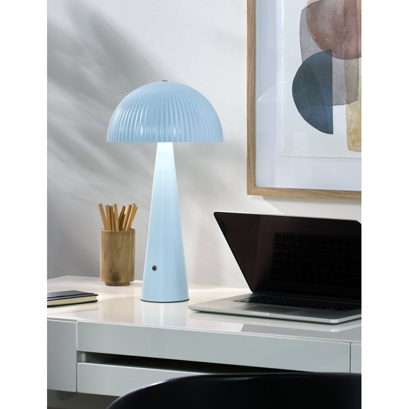 Kajah Accent Table Lamp, Aqua