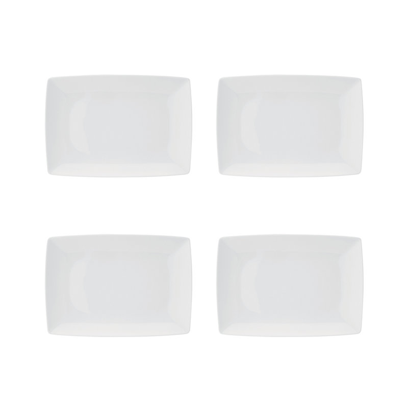 Carré White Porcelain Appetizer Plate