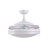 48" Retractable Blade Ceiling Fan with Light and Remote, Modern Fandelier Ceiling Fan, Patented Design Technology, Stronger Thicker Blades, White-1735298565