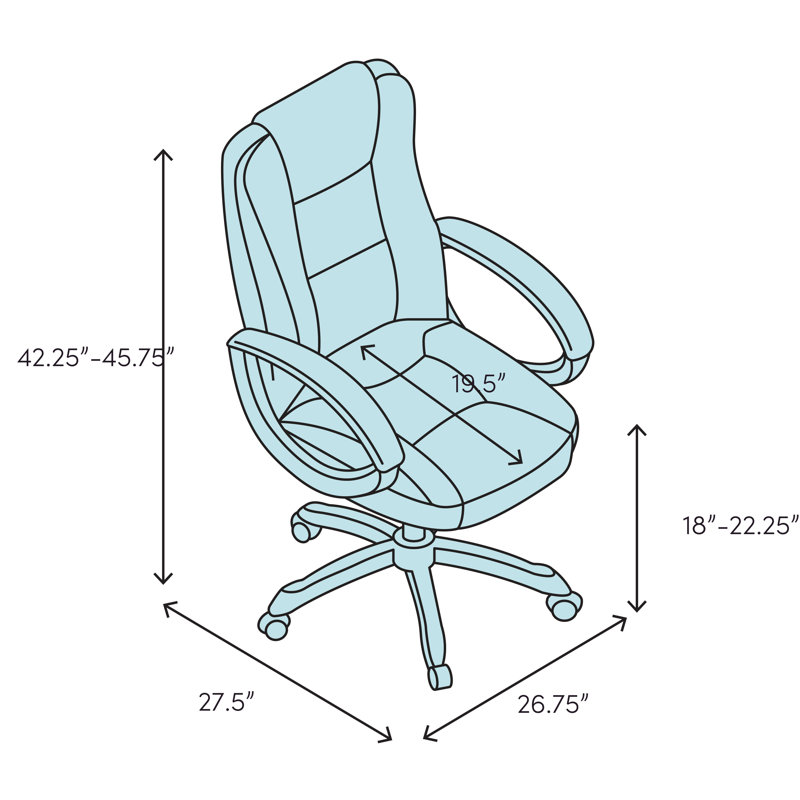Fauteuil de direction en cuir véritable Pascarella