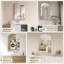 Armoire à pharmacie de salle de bain arquée 20 po x 30 po avec miroir - Miroir mural moderne avec rangement (encastré ou en surface), structure en métal noir - facile à installer, fabrication robuste-782668566-787025018