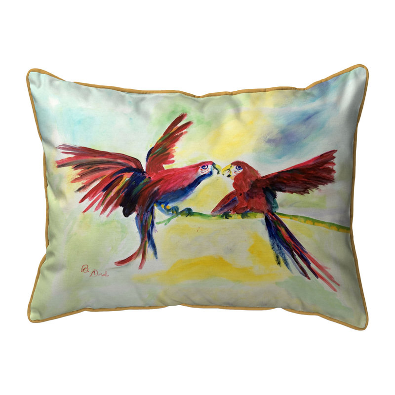 Coussin intérieur / extérieur Parrot Gossip, 16 po x 20 po