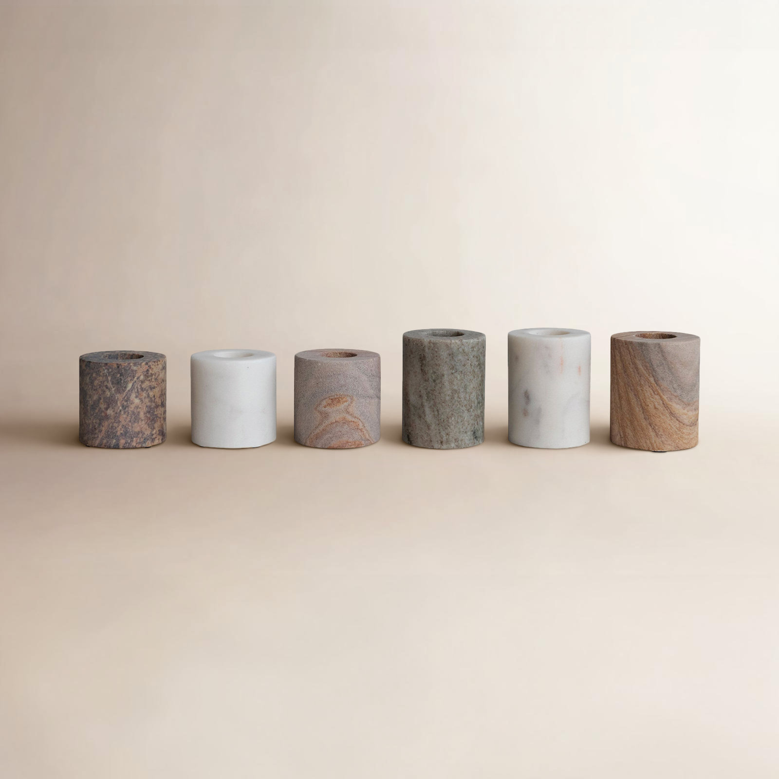 Macpherson Genuine Marble Candle Holder