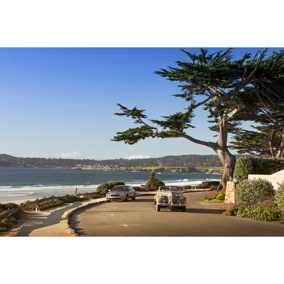 Carmel Beach von Pgiam - Druck auf Leinwand ohne Rahmen