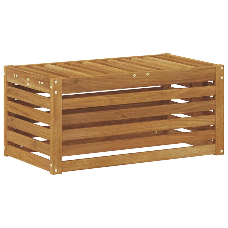 Solid Wood Outdoor Bench, 37cm H x 79cm W x 43cm D
