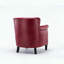 Fauteuil club Hadley - Similicuir - Rouge-136949156