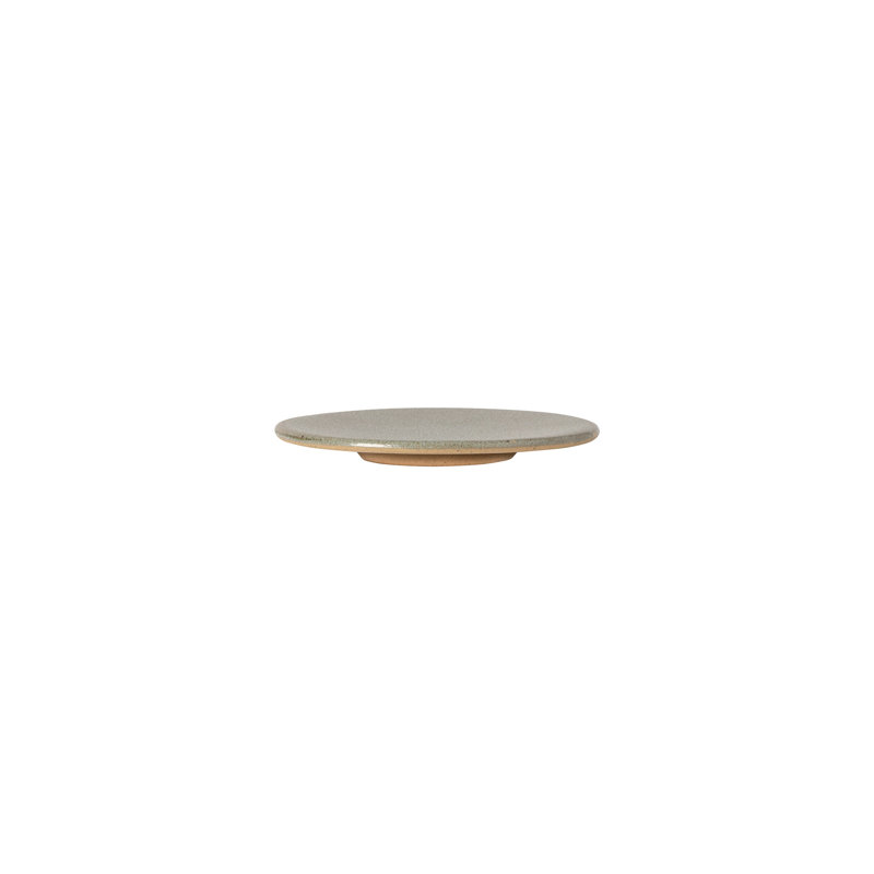 Arenito Handmade Eco Gres Amarela Appetizer Plate, Sage Green