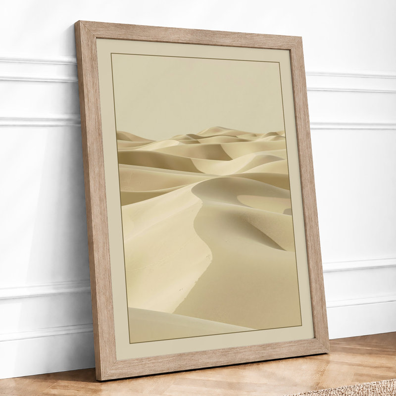 Desert Expanse Minimalist - Print, Oak, A4 - 29.7 x 21.0 cm