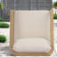 Chaises longues confort pour patio, siège profond moderne en bois d'acacia