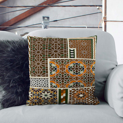 Geometric Square Cushion