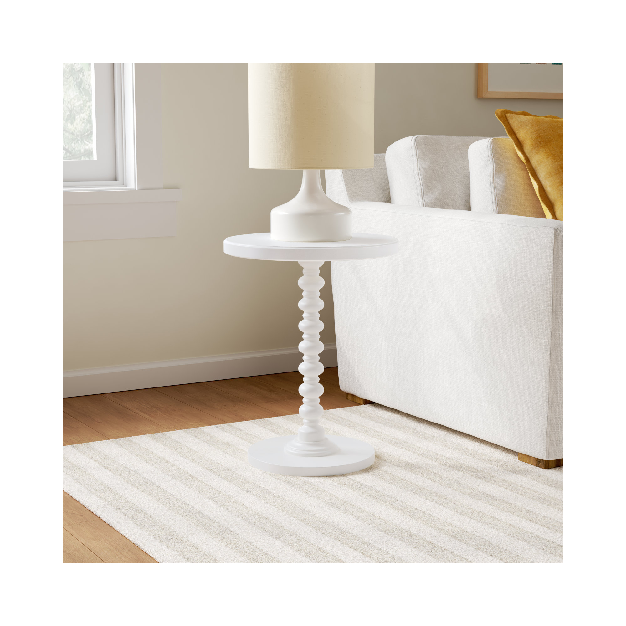 Fiama End Table, White