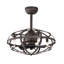 Best bests Ventilateur de plafond intérieur fermé avec télécommande et ensemble de lumière de ventilateur industriel rouge rouille sans pales-1842740369