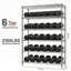 6 tablettes de rangement à 6 niveaux pour 2100 lb, étagères en métal Étagères en métal pour le rangement Étagères de garage réglables pour le garde-manger Cuisine P 17,7 po x l 47,3 po x H 82,4 po