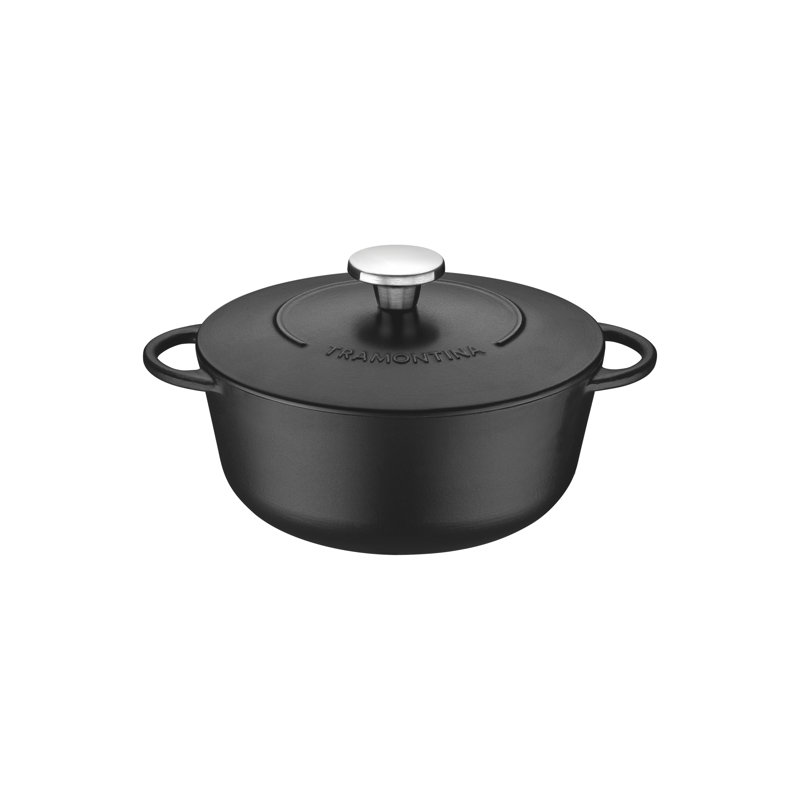 Tramontina Trento Cast Iron Round Dutch Oven, 31.2cm, 4L