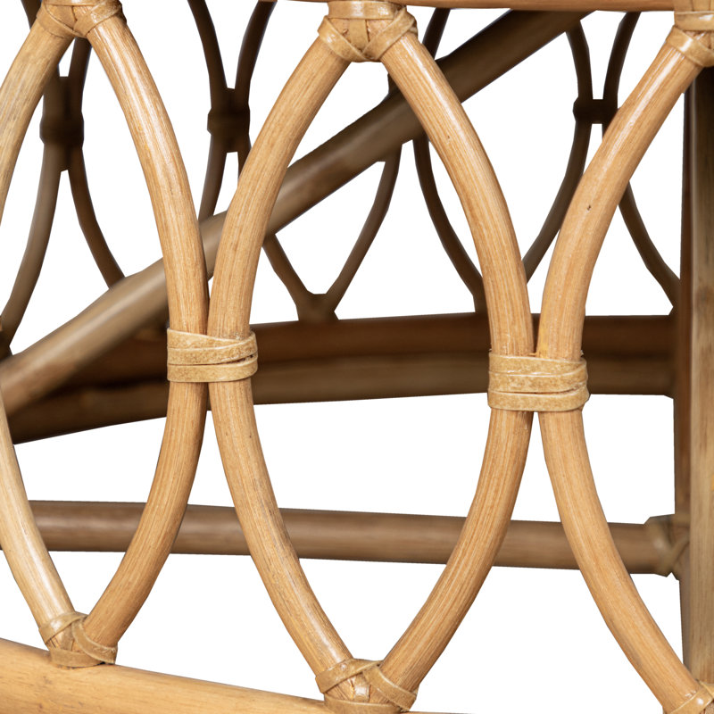 Lillian Round Ottoman, Tan