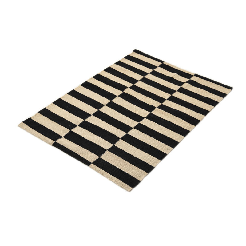 Tapis noir et blanc Jessen