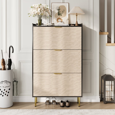 24 Pair Shoe Storage Cabinet