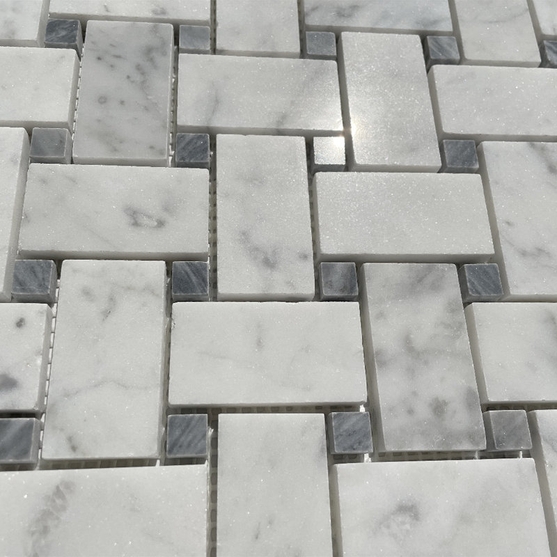 Carreau de mosaïque en marbre 12 po x 12 po