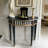 Modern elegant semi-circular console table