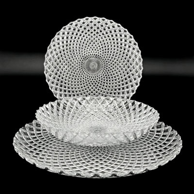 Ensemble de 12 pièces de vaisselle en verre doré Mcclain