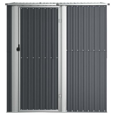 Garden Shed Anthracite Galvanized Steel and Plastic Large Durable Outdoor Storage Shed