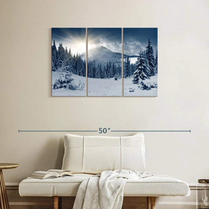 Paysage d'hiver Alvord, H 24 po x l 38 po