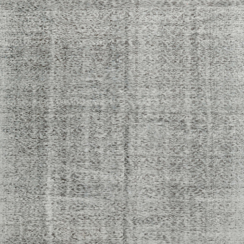 Tapis gris abstrait en laine, Carré 3 pi