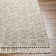 Tapis gris clair en laine / polyester / viscose tissé à plat à la main Dillinger