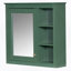 Armoire de rangement pour salle de bain 30x28inch avec miroir et 3 tablettes ouvertes-1064822231
