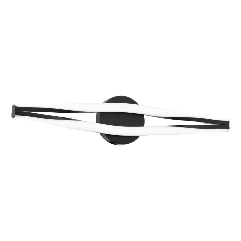 Jagger LED Bath Vanity & Wall Light, Black, 3000K