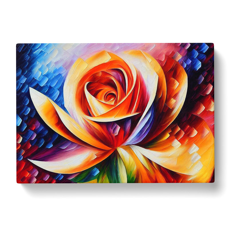 Rose Painting Vol.3 - Wrapped Canvas Graphic Art, 35cm H x 50cm W x 3cm D