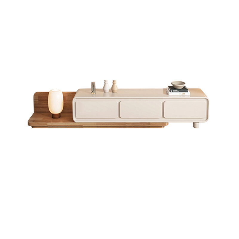Meuble télé rétractable Nordic Style, Cream;Burlywood, 78.74"