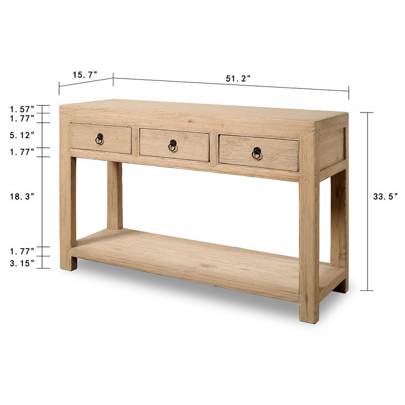 Almute 51'' W Solid Wood Sideboard