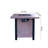 25" H Outdoor Patio Propane Gas Fire Pit Table - 50,000 BTU High-Temperature-Resistant Carving Process For Environmentally Friendly Materials With The Effect Of Rattan Weaving Grain
