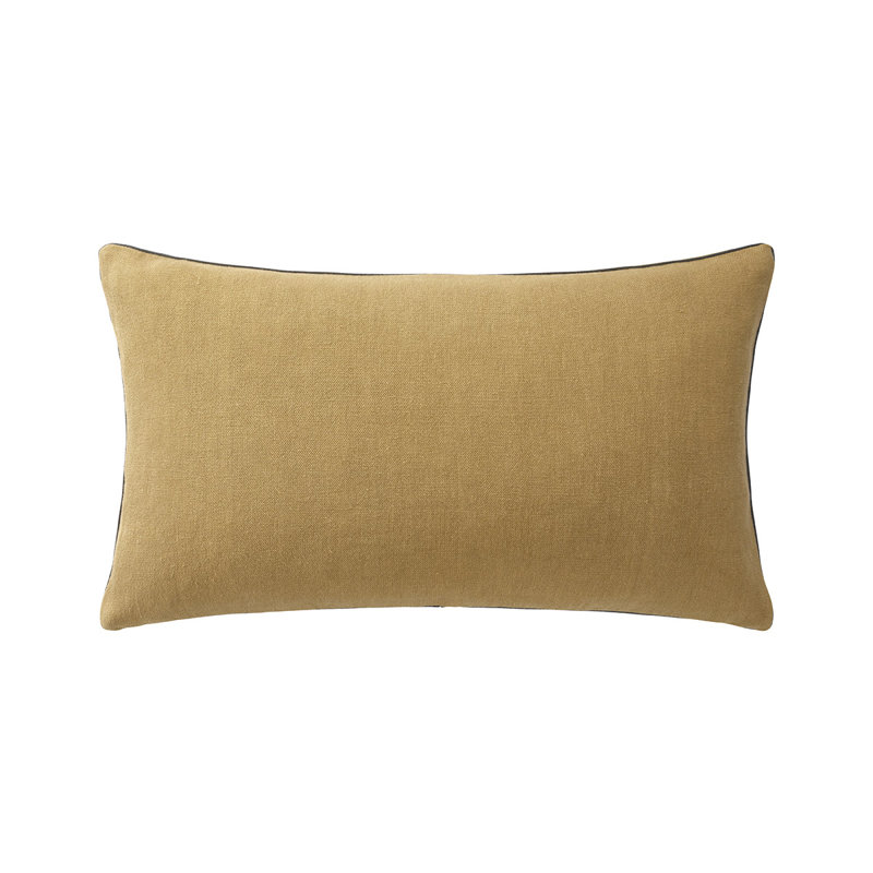 PIGMENT Linen Pillow Cover & Insert, Tan, Rectangle 13"H x 22"W